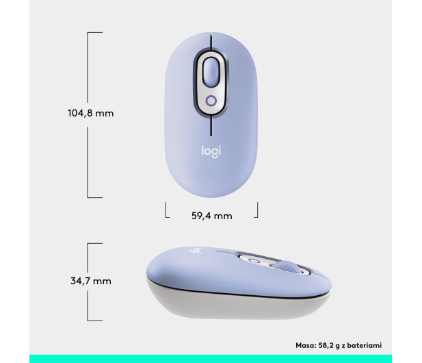 LOGITECH POP ICON Mouse lilac 910-007414 - 1276201 - zdjęcie 13